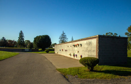 Mausoleum on grounds of West cemetery