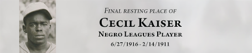 Cecil Kaiser is buried at Detroit Memorial Park
